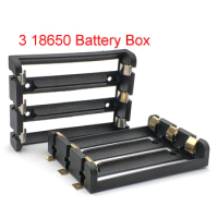 3S 18650 Battery Storage Case SMD SMT THM 3 18650 Battery Box 18650 Battery Holder with Bronze Pins