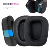 Oncepink Replacement Ear Pads for Logitech G633 G933 Headphone Cooling Gel Cushion Earmuffs Ear Cover Earpads Headband Headbeam