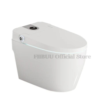 Smart Toilet with Bidet Built in One Piece Intelligent Electric Toilet Foot Sensor Auto Flush Heated Seat Warm Water Elongated