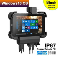 8'' Handheld Rugged Tablet with Barcode Scan Windows10 Z8350 Industrial Warehouse Mobile Termina 4G LTE 4GB 64GB Mobile Computer