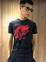 美國百分百【全新真品】Armani Exchange T恤 AX 短袖 logo 上衣 T-shirt 深藍 XS號 J069