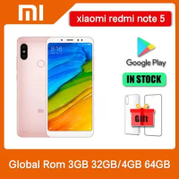 Original Xiaomi Redmi Note 5 3GB+32GB 4GB+64GB Dual SIM 5.99'' CellPhone 12MP+5MP+13MP Snapdragon 636 Octa-Core 4G Mobile Phone