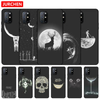 Silicone Matte Case For OnePlus 8T KB2001 Custom Cat Dogs Cartoon Pattern For One Plus 1+ 8 8T 1+8 T KB2000 KB2003 KB2005 Cover