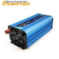 Multi-function 2000W UPS Battery Charging Inverter DC 12V/20A 24V/10A To AC 220V 110V Car Converter With Charging Ports Adapter