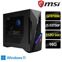 【MSI 微星】i7 GTX1650電競電腦(Infinite S3 13-845TW/i7-13700F/16G/512G SSD/GTX1650/W11)