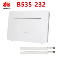 Unlocked HUAWEI B535 B535-232 Router 4G 300Mbps CPE Routers WiFi Hotspot Router with Sim Card Slot PK B525+2pcs antennas