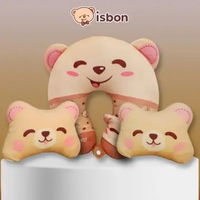 Paket Bundling Boney Bear 346rb Bantal Leher Beruang Tempat Tisu Bantal Mobil PROMO ISTANA BONEKA 2x