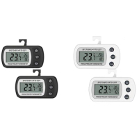 2PCS Fridge Thermometer Digital Waterproof Freezer Thermometer Refrigerator Temperature Monitor LCD Display