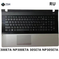 RU Russian Keyboard for Samsung NP300E7A 300E7A 305E7A NP305E7A Laptop Keyboard Silver C Cover