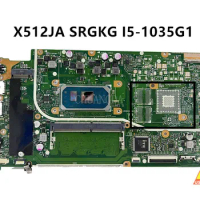 Used For ASUS X512JA Laptop MotherboardSRGKG I5-1035G1 i3-1005G1 GPU 100% Test