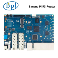 Banana Pi BPI-R3 Router board MediaTek MT7986(Filogic 830) 2G RAM 8G eMMC Support Wi-Fi 6 2 SFP 2.5GbE Port, and 5 GbE Network
