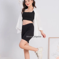 Quần legging nữ moosa bigsize dáng cộc trên gối
