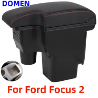 For Ford Focus 2 armrest box mk2 car accessories nterior Retrofit For Ford Focus mk2 Car Armrest box Center Storage box USB