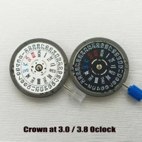 Mod Seiko NH36 NH36A Movement English Dial Wheel SKX007 SKX009 Automatic Mechanical Crown at 3.0/3.8 Men Watch Repair Movement