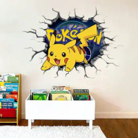 Keeppley Pokemon PVC Wall Stickers for Kids Rooms Bedroom Living Room Calligraphy Room Decor Home Decoration