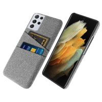 S21 Ultra Case For Samsung Galaxy S21 Ultra Plus FE 5G Coque Dual Card Fabric Cloth Cover for GalaxyS21 Ultra FE Galaxy S 21