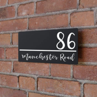 Custom Modern House Numbers Large Size Personalized UV Printing Acrylic Exterior Laser Cut Floating Street Name House Number