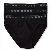 Hugo Boss 男合身三角內褲3件裝(黑色)