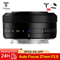 TTArtisan Auto Focus 27mm F2.8 Camera Lens For SONY E NIKON Z Fujifilm XF Mount XA7 XT100 XT30 XPRO 