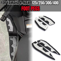 XMAX Motorcycle Footrest Foot Pads Pedal Plate Pedals For Yamaha X-MAX 125 250 300 400 XMAX125 XMAX250 XMAX300 XMAX400 2017-2022