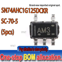 100% New original spot SN74AHC1G125DCKR SC70-5 Marking:AM3 single road bus Single bus buffer gate with three-state output 5pcs