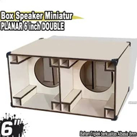 Box Speaker Miniatur Planar 6 Inch Albasia Double TANPA Speaker