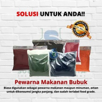 Pewarna makanan ( Egg Yellow, Red Scarlet, Red Raspberry, Brill Blue, Apple green, Dark Chocolate) E