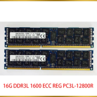 1PCS 16GB 16G DDR3L 1600 ECC REG PC3L-12800R RAM For SK Hynix Memory
