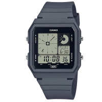 【CASIO 卡西歐】卡西歐時尚科技流線型雙顯數位錶-灰(LF-20W-8A2DF)