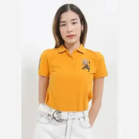 Giordano Women's Cotton Lycra Polo 0531423807 S Sunflower