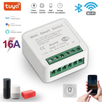 Tuya WIFI Mini Intelligent Timer Relay Smart Life APP Control 2-Way DIY Switch Automation Module Work With Alexa Google Home