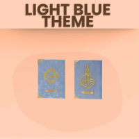 {LIGHT  BLUE THEME}Hanna Mirae AlQURAN Baldu Hantaran Ukir nama Cover