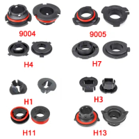 1Pair Car LED Headlight Bulb Adapter Holder Base Sockets Retainer for H1 H3 H4 H7 H11 H13 9004 9005 Car Accessories