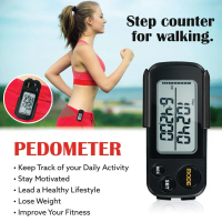 Jam randik elektronik 3D, Skrin Besar, Kaunter Kalori, Pedometer, dengan memori berjuta-juta, Q5T2,
