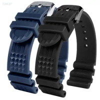 20mm 22mm Silicone Watch Strap Men Sport Diving Waterproof Rubber Wrist Band Bracelet Accessories for Seiko Watch for Citizen