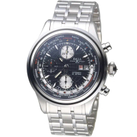 【BALL 波爾 官方授權】Trainmaster Worldtime計時機械錶 手錶 指針錶 禮物(CM2052D-S1J-BKRD)