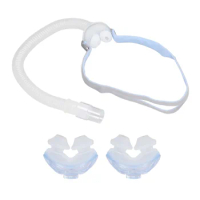 Tube Frame Combination Nasal Pillow Headgear Strap Accessory Fit for ResMed AirFit P10 Breathing Machine Nasal Guard Headgear