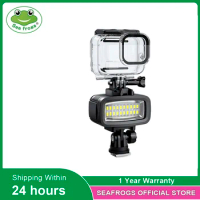 Seafrogs 40m Waterproof 700Lumens Mini Super Bright LED Video Light Underwater Photography Lighting For Gopro 6 7 8 9 10 11