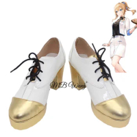Game Genshin Impact x Pizza Alvolo OL Jean Gunnhildr Cosplay Shoes Halloween Carnival Party Outfit Women Men Role Play Props