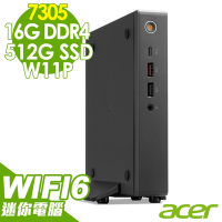 Acer 宏碁 Revo Box RB610 商用迷你電腦(Celeron7305/16G/512G SSD/W11P)