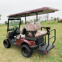 2023 Wholesale Good Quality 4 Seater Golf Electric Cart Cool Off-road Golf Cart Buggy Hunting Car with CE DOT