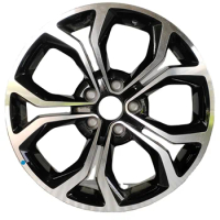 17 Inch 5 Hole Passenger Car Rims Black Aluminum Alloy Wheels With PCD 5x108