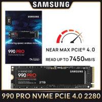 SAMSUNG 990 Pro with Heatsink SSD 1TB 2TB NVMe PCIe 4.0 M.2 2280 Disk Drives for PS5 PlayStation5 Laptop Mini PC Gaming Computer