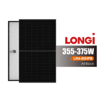 Longi Hi-MO 4M 355W 360W 365W 370W 375W All Black Mono LR4-60HPB Longi Solar Panels