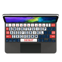 For iPad Pro Magic Keyboard Protector Skin for 2020 iPad Pro 11/12.9 Magic Keyboard Cover Colorful Film