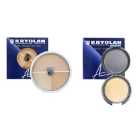 【KRYOLAN 歌劇魅影】七秒修顏粉餅 10g+光影塑形三效粉霜 40g(國際航空版 多款任選1+1組)