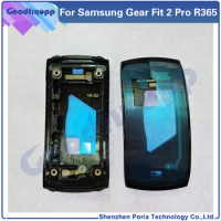For Samsung Gear Fit 2 Pro R365 SM-R365 Fit2Pro Middle Plate Housing Board LCD Support Mid Faceplate Bezel Front Frame NO Glass