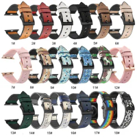 Silicone+Leather strap for Apple watch band 44 mm 40mm for iWatch band 38mm 42mm watchband bracelet Apple watch series SE 6 5 4