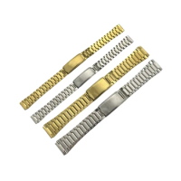1Pcs Men Women Steel Silver Gold Watch Band Watchband Strap Bracelet Replacement Parts Repair for Orient 46941 46943 Sea King