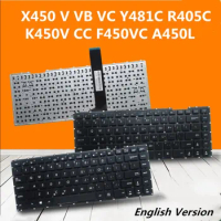 Laptop English Keyboard For Asus X450 V VB VC Y481C R405C K450V CC F450VC A450L notebook Replacement layout Keyboard